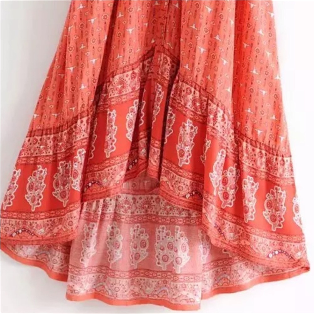Western Gypsy boho bull steer dress - Picture 2 of 14